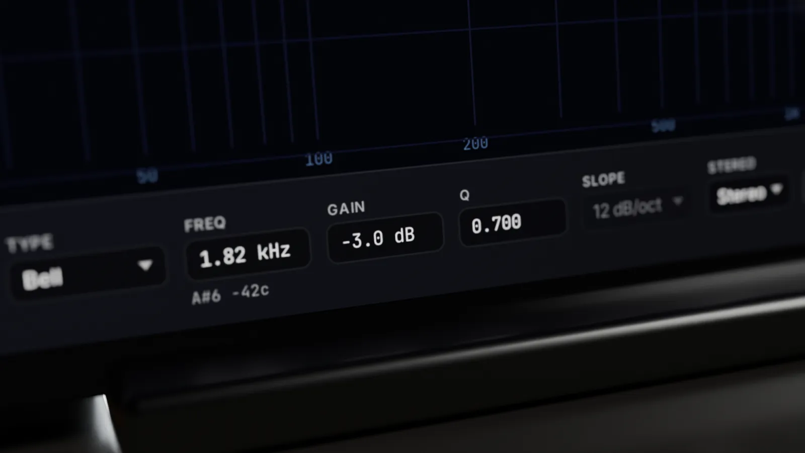 Secret Parametric EQ: band controls