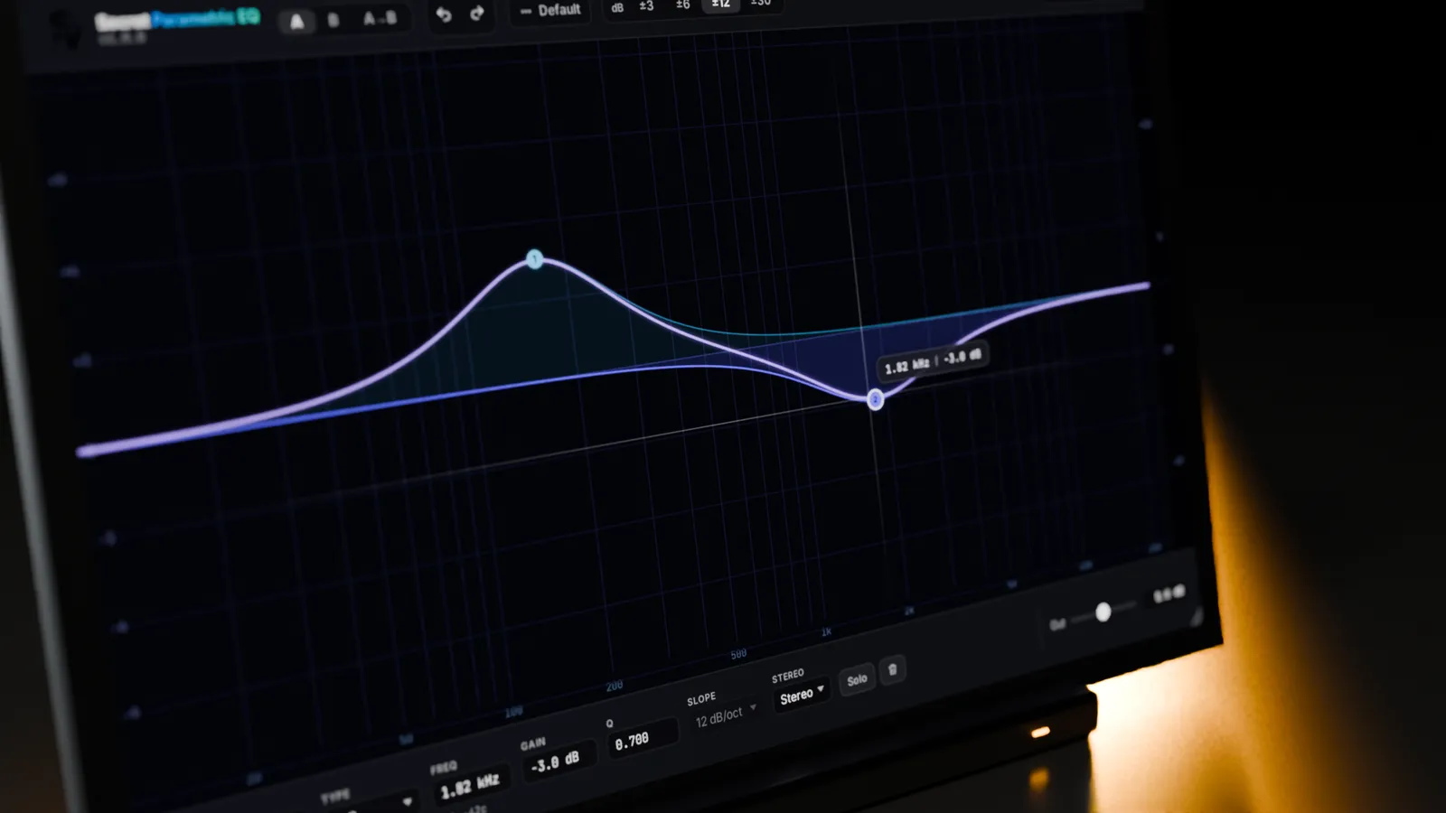 Secret Parametric EQ: side view