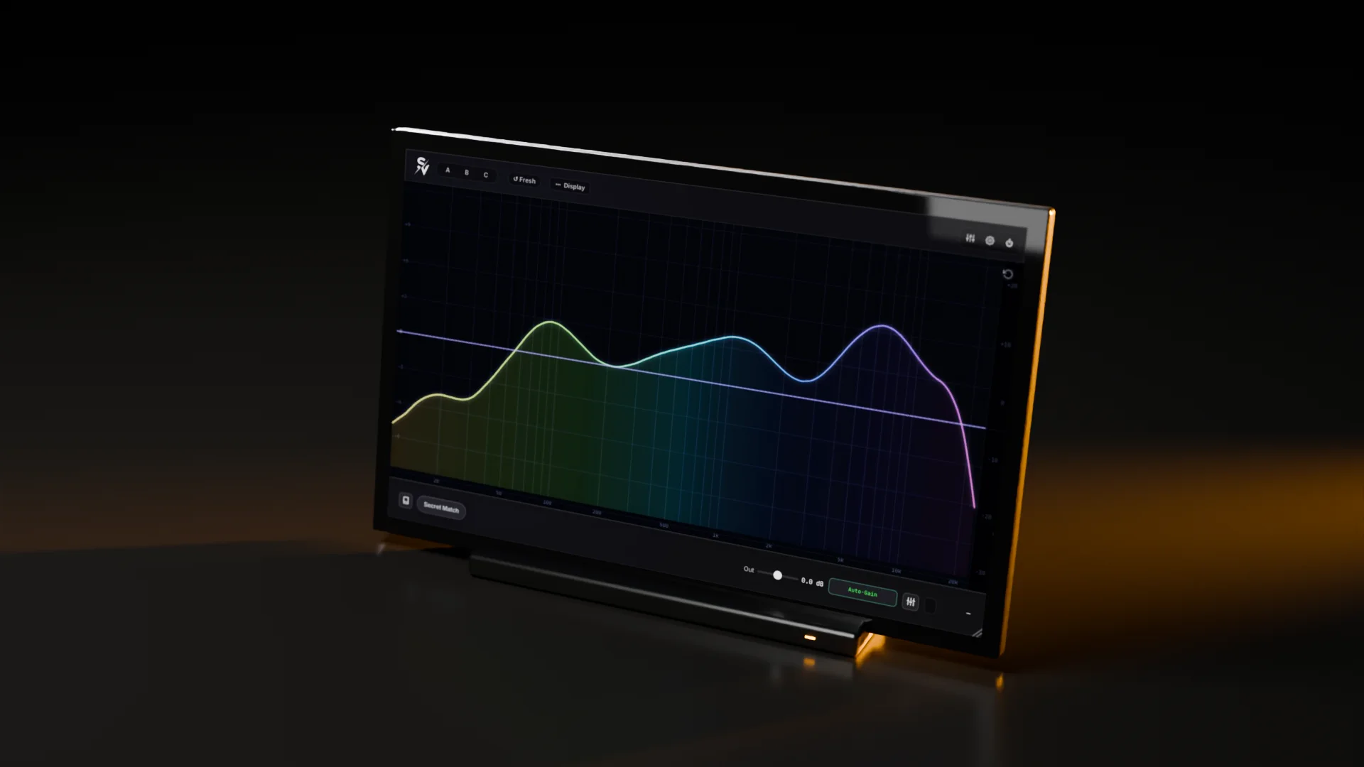 Secret Future EQ 2 rendered as studio hardware with its real interface